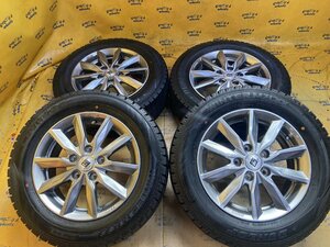 K-801☆2021年製☆195/65R15 DUNLOP WINTERMAXX WM02☆SEIN 15x6J+53 58/114.3 ハブ径約73㎜☆スタッドレス☆ノア ヴォクシー エスクァイア