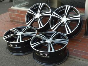 美品 15インチ ダンロップ ROZEST VT-ML 15X6.0J PCD 114.3 5穴 +53 ホイール4本セット ノア ヴォクシー フリード アクセラ 等