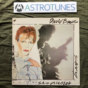 美盤 1980年 STERING刻印 米国盤 デビッド・ボウイ David Bowie LPレコード Scary Monsters: Robert Fripp,Pete Townshend