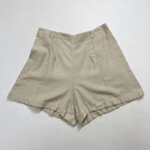 255 美品 RALPH LAUREN ラルフローレン リネン ショートパンツ ショーツ サイズ9 麻 春夏 レディース 40513B