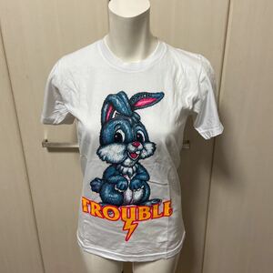 新品　DOUBLE STANDARD CLOTHING　 ダブスタ　半袖Tシャツ　ラビット　38　XSサイズ　6000円より値下げ