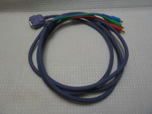 【現状品】 全長2m20cm JVC HIGH-QUALTY D-PLUG COMPONENT VIDEO CORD ハイクオリティ Dプラグビデオコード