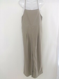 ◇ w closet ダブルクローゼット サロペット サイズF ライトブラウン レディース