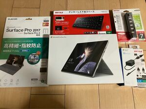 処分品　新品未開封　microsoft Surface Pro 第5世代 model 1796 i5 ストレージ256GB RAM8GB win10pro フィルム　キーボード他