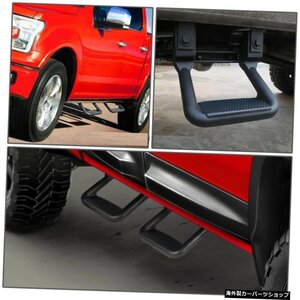 4PCS / SET1980-1991用スモールサイドバーFJ60 / FJ62ランドクルーザーアルミブラックステップペダルボード 4PCS/SET Small Side Bar For