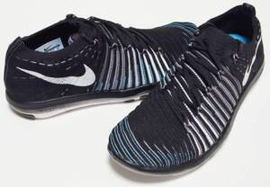 NIKE WMNS FREE TRANSFORM FLYKNIT 黒 青 24cm ナイキ フリー トランスフォーム フライニット 833410-001