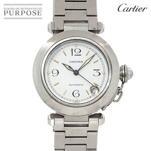 カルティエ Cartier パシャC W31015M7 ボーイズ 腕時計 デイト ホワイト オートマ 自動巻き ウォッチ Pasha C 90252415