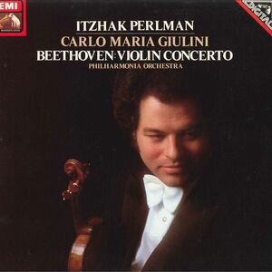 独LP Itzhak Perlman, Carlo Maria Giulini, Philharmonia ORCHESTRA Beethoven: Violin Concerto In D, Op.61 ASD4059 EMI /00260