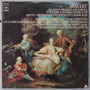 01017i 12LP★JEAN-PIERRE RAMPAL / MOZART Quartets for flute and strings Quintet for clarinet and strings★FCCA107 