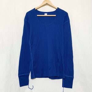 Healthknit(USA)ビンテージコットンリブクルーネックLSカットソー