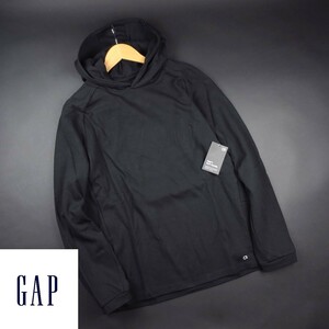 新品★GAP/ギャップ/GapFit テックフリース プルオーバーパーカー フーディー 5087/03黒/【M】