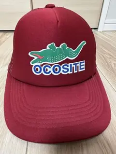 OCOSITE 赤 キャップ メッシュ