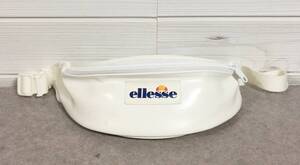 No1597 ellesse エレッセ pvc ボディバッグ ウエストポーチ 