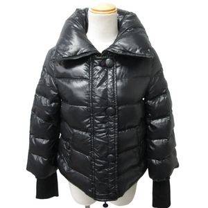 モンクレール MONCLER テュルサ TULSA ダウンジャケット ナイロン アニメタグ 黒 ブラック 00 約XSサイズ 920-093-46378-50