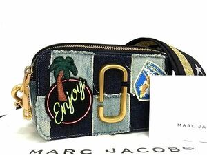 ■新品■未使用■ MARC JACOBS マークジェイコブス スナップショット デニム クロスボディ ショルダーバッグ ネイビー系 AV7202