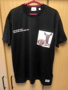 正規 19AW BURBERRY LONDON ENGLAND by Riccardo Tisci バーバリー ロンドン イングランド バンビ 鹿 Tシャツ 黒 XS ITLEMCON4VAR 4558807