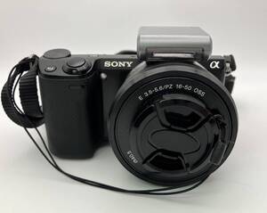 ◎１円スタート SONY α NEX-5R ミラーレス 一眼レフ カメラ ソニー ブラック SELP1650 E 3.5-5.6/PZ 16-50 OSS レンズ 