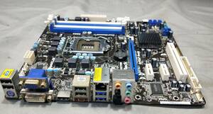 【中古パーツ】BIOS確認のみ、ASROCK H67M-GE/THW マザーボード ＩＯパネル LGA1155 ■MB5098