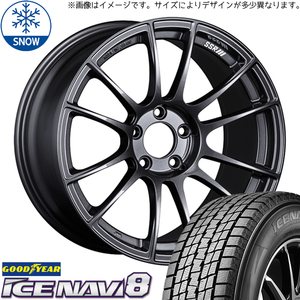 245/40R19 スタッドレスタイヤホイールセット カローラクロス etc (GOODYEAR ICENAVI8 & SSR GTX04 5穴 114.3)