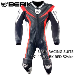 BERIK RACING SUITS　 LS1-10417-BK RED （MFJ公認モデル）52size　