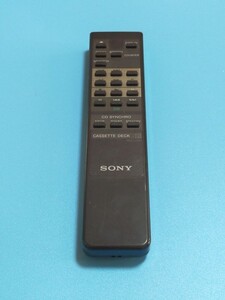 06島83　 除菌・清掃済　 SONY ソニー カセットデッキ用リモコン RM-J701 　赤外線発光確認済