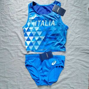 ASICS(上下L)オリンピック 陸上イタリア代表 ブラトップ＆ブルマ