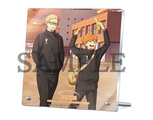 ●新品・未開封/スタンド/日向翔陽&月島蛍 ハイキュー!! アクリルプレート One Fine Day! /アニメイト限定/ストラップ・キーホルダー系●