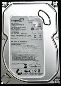 【５台セット】SEAGATE ST250DM000 ディスク容量:250GB SATA600 HDD 2012年製造 (Cristal DiscInfo 正常) 使用時間 10030H (管:EH79