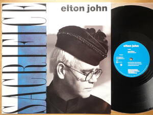 ●12”シングル 希少 新品同様 UK盤 エルトン・ジョン / サクリファイス ELTON JOHN / SACRIFICE 個人所蔵品 ● 3点落札ゆうパック送料無料