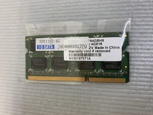 I.O DATA PC3-10600S 4GB DDR3ノートPC用 メモリ DDR3-1333 4GB PC3-12800 4GB ノート用メモリ DDR3 LAPTOP RAM 中古