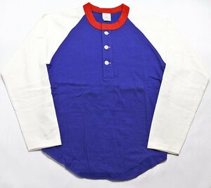 Bootleggers (ブートレガーズ) HENLEY NECK TEE / ヘンリーネックTシャツ 極美品 トリコロール size YOUTH M / フリーホイーラーズ