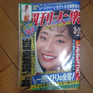 送料無料即決！週刊大衆1993年平成5年3月29日号川端月子佐野あゆみ高橋里華樹マリ子藤崎仁美モスフードサービス