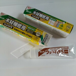 在庫処分　コニシ木材補修用ウッドパテS　タモ白　120ml　２本セット　製造年が古いのでノークレームノーリターンでお願いいたします。