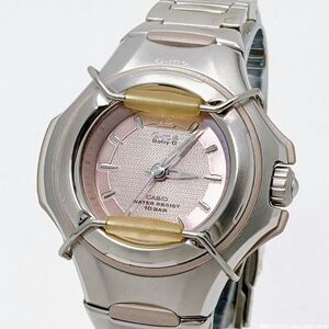 【未使用・難あり / 送料230円】 CASIO G-ms ジーミズ MSG-600P-4BJF ピンク 耐衝撃 10気圧防水 かわいい メタル レディース腕時計 20402-1