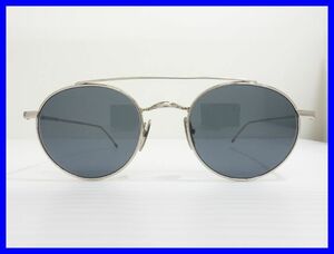 2407★SF-2167★THOM BROWNE トム・ブラウン TB-101-A-T-SLV-49 サングラス 度なし メタルフレーム　中古