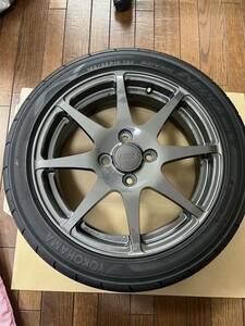 無限 FR8 鍛造 15×5.5j+45 4本 アドバンネオバAD08つき N-ONE JG3 S660 JW5 ホンダ 美品