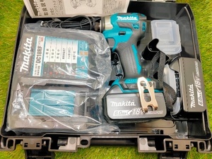 ☆マキタMakita TD173DRGX インパクトドライバ マキタ純正バッテリ、充電器、ケース付 ブルー　未使用保管品