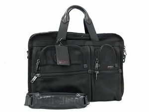 1円 TUMI トゥミ 26160DH ナイロンキャンバス 2WAY ハンドバッグ ショルダー ビジネスバッグ ブリーフケース メンズ ブラック系 BG9300