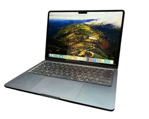 1円〜！【初期化済み】MacBook Air 13.6インチ 256GB ミッドナイト アップル ノートパソコン 