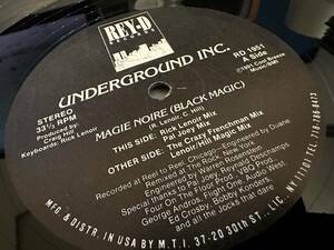 12”★Underground Inc. / Magie Noire (Black Magic) / ディープ・ハウス・クラシック！Pal Joey / Rick Lenoir / The Crazy Frenchman 