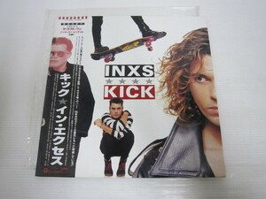 【INXS インエクセス KICK キック LP レコード 帯付 洋楽ロック】北海道発