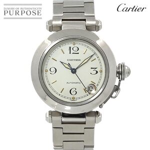 カルティエ Cartier パシャC W31015M7 ボーイズ 腕時計 デイト ホワイト オートマ 自動巻き ウォッチ Pasha C 90253555