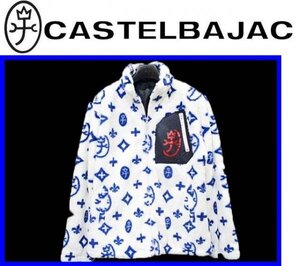 秋冬★50(LL)★\49500〓CASTELBAJACカステルバジャック〓モノグラムファープリントブルゾン01