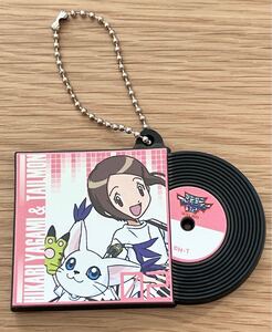 デジモン カラ鉄 コラボ 限定 ラバーキーホルダー 八神ヒカリ テイルモン 希少 カラオケの鉄人 デジモンアドベンチャー02 ラバーストラップ