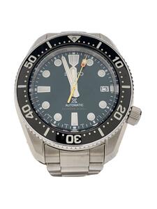 SEIKO◆自動巻腕時計/アナログ/ステンレス/GRN/SLV/6R35-01L0