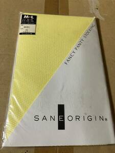 saneorigin fancy panty stocking イエロー サンエオリジン 黄色 編み パンティストッキング パンスト タイツ made in japan yellow