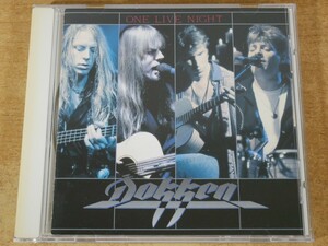 CDL-2242 DOKKEN / ONE LIVE NIGHT