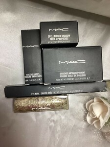 U10018 MAC アイシャドウ・フェイスカラー・アイカラー・リップ 5個セット 未使用品 送料450円 