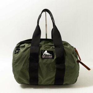 【1円スタート】GREGORY グレゴリー ボストンバッグ XSサイズ 旧ロゴ カーキグリーン ブラック 黒 ナイロン USA製 ヴィンテージ bag 鞄