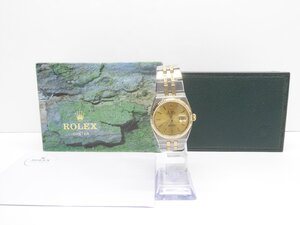 ROLEX ロレックス デイトジャスト オイスター クォーツ SS/YG Ref17013 シリアル902**** 1985年頃 箱付属 腕時計 △WP2395